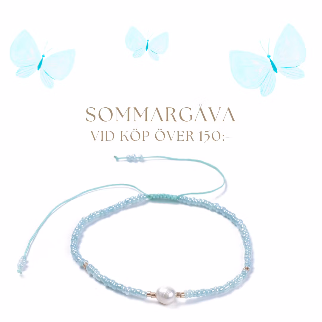 Sommargåva armband turkos