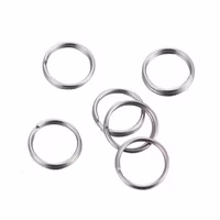 Grosspack: Kirurgiskt stål dubbelringar 6 mm, ca 200 st