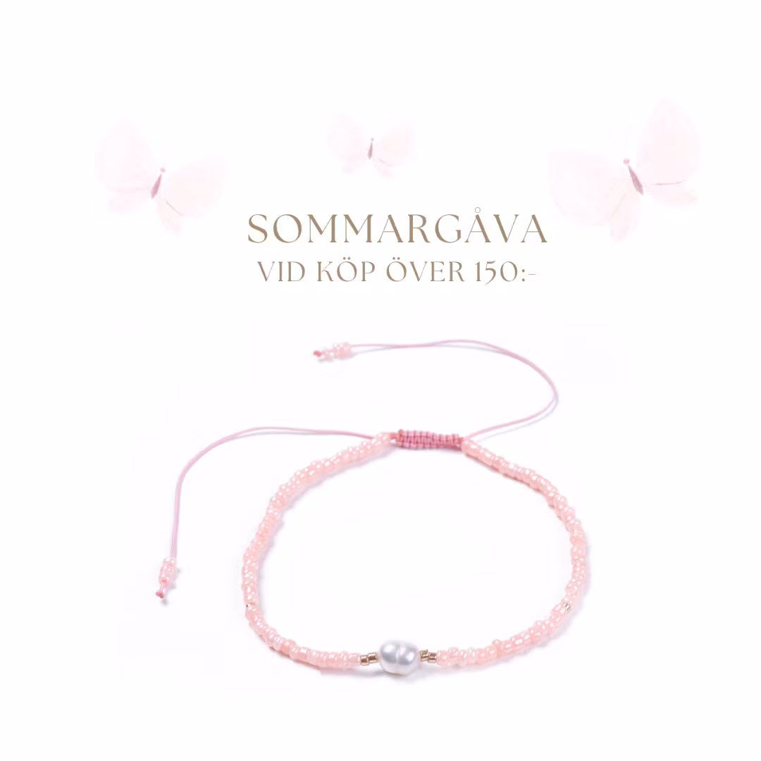 Sommargåva armband rosa