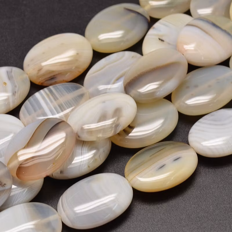 Dendritic Agate approx. 14 mm, 1 pc.