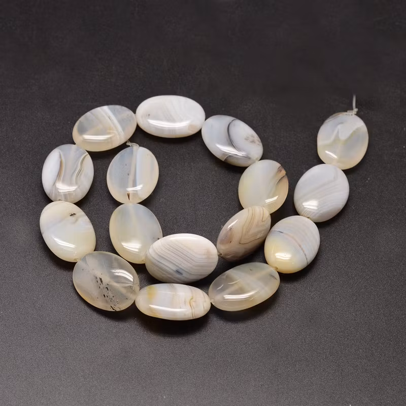 Dendritic Agate approx. 14 mm, 1 pc.