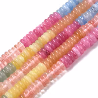 Jade rondeller mix 6x2 mm, 1 sträng