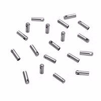 Rostfritt stål tubformade fästen 7x2 mm, 10 st