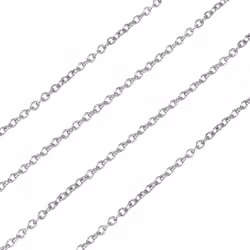 Kirurgiskt stål kedja 2x1.5x0.4mm, 1 m