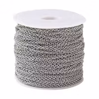 Kirurgiskt stål kedja 2x1.5x0.4mm, 1 m