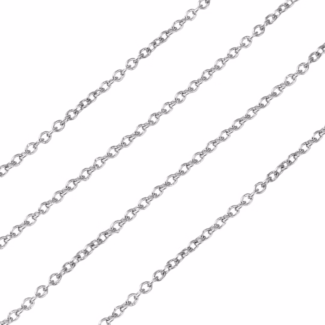 Kirurgiskt stål kedja 2x1.5x0.4mm, 5 m
