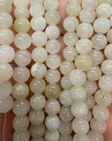 REA: Jade 6 mm gulgröna, 1 sträng