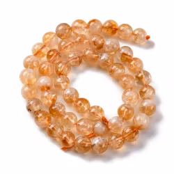 Citrine 8 mm, 1 strand
