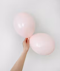 Ballonger Pastellrosa 50-pack