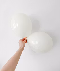 Ballonger Krämvita 10-pack