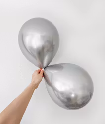 Chromeballonger Silver 30 cm
