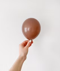 Miniballonger Chokladbrun 10-pack