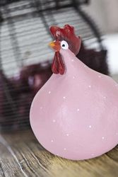 Höna rosa liten