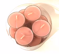 Värmeljus 20-pack rosa