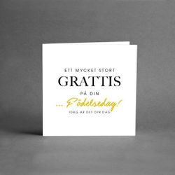 Ett mycket stort grattis på din födelsedag
