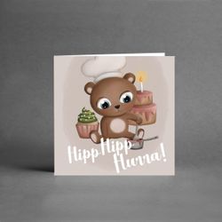 Hipp Hipp Hurra, barnkort