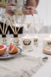 Klintas stora doft- & massageljus - Bubbel & Rosa Grapefrukt