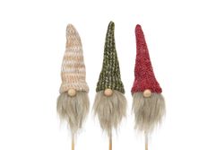 Tomte med luva på stick