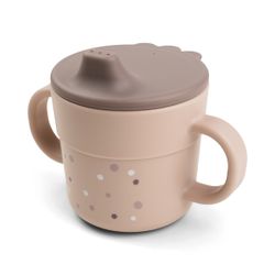 Foodie pipmugg Happy Dots puderrosa