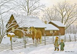 Tallriksunderlägg Vinterdag
