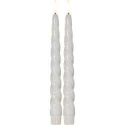 Flamme Shine vit 2-pack med timer