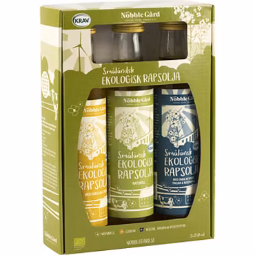 Nöbble gårds ekologiska rapsolja presentset 3-pack