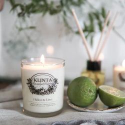 Klintas stora doft- & massageljus  - Hallon & Lime