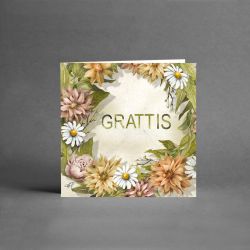 Grattis blomsterkrans