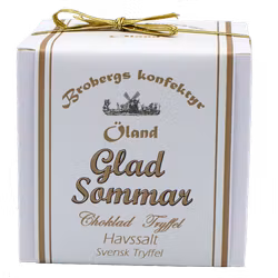 Brobergs Chokladtryffel havssalt budskapsbox Glad Sommar