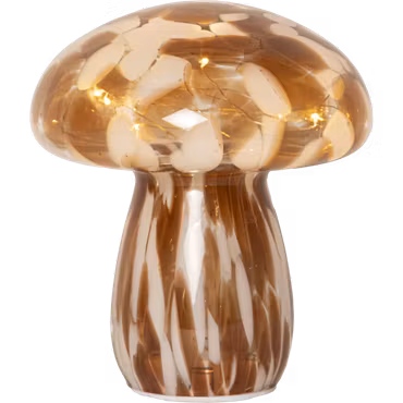 Glasdekoration Funghi stor med timer