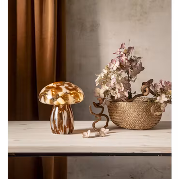 Glasdekoration Funghi stor med timer