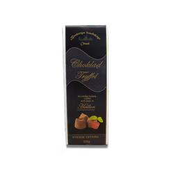Brobergs Chokladtryffel hallon 200 g svart ask