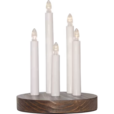 Star Trading Ljusstake Doris Brun batteridriven