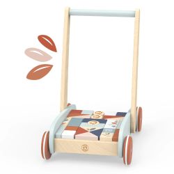Lära-gå-vagn med klossar Speedy Monkey