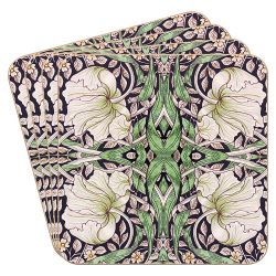 William Morris Pimpernel Midnight Glasunderlägg 4-pack