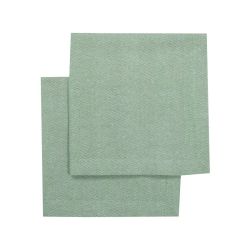 Tygservett Emil grön 2-pack