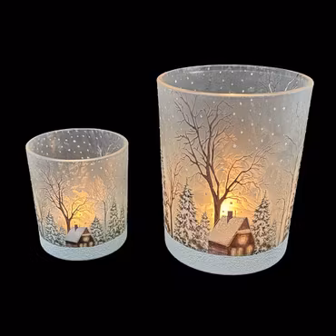 Ljuslykta Vinter i 2 storlekar