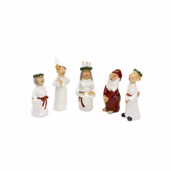 Luciatåg mini 5 figurer 8,5 cm