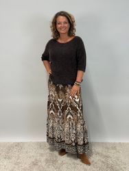 Mix by Heart Susanna volangkjol brun