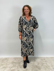 Mix by Heart Antonia klänning svart paisley