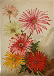 Kökshandduk Höstblommor