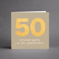 Grande collection 50 år Ett stort grattis på din födelsedag