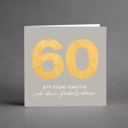 Grande collection 60 år Ett stort grattis på din födelsedag