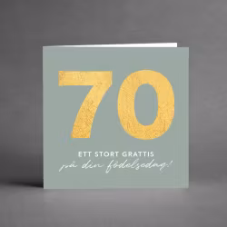Grande collection 70 år Ett stort grattis på din födelsedag