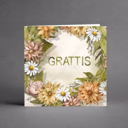 Kvadratkort Grattis