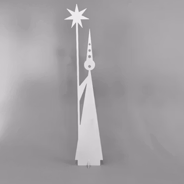 #Älska Plåt Stjärngosse Staffan vit