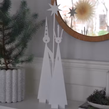 #Älska Plåt Lucia Lussan vit