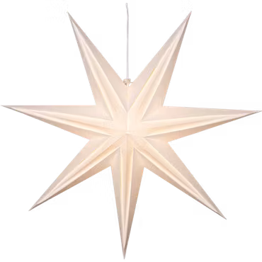 Star Trading Pappersstjärna Holly vit 75x75 cm