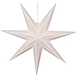Star Trading Pappersstjärna Holly vit 75x75 cm