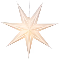 Star Trading Pappersstjärna Holly vit 60x60 cm